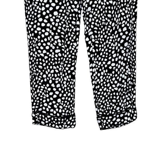 Zara Trafaluc black and white print pull on pants size M - Picture 3 of 15